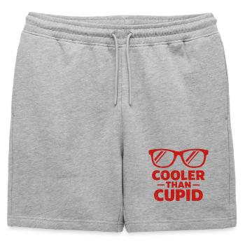 Plus Cool que Cupidon Cœurs Rétro - Short de survêtement homme premium - gris chiné - Devant - AI Model Male 178 light (178cm)