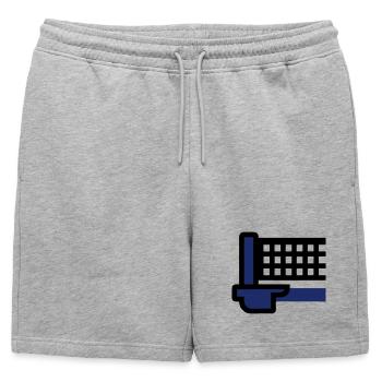 Filet de tennis de table Tournoi de tennis de table Tennis de table - Short de survêtement homme premium - gris chiné - Devant - AI Model Male 178 light (178cm)