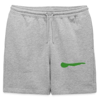 Ameland Island - Mens' Premium Organic Sweatshorts - heather grey - Front - AI Model Male 178 light (178cm)