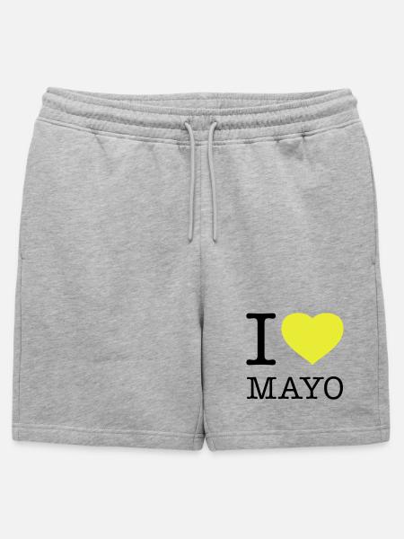 I LOVE MAYONNAISE Mayo - Mens' Premium Organic Sweatshorts - heather grey