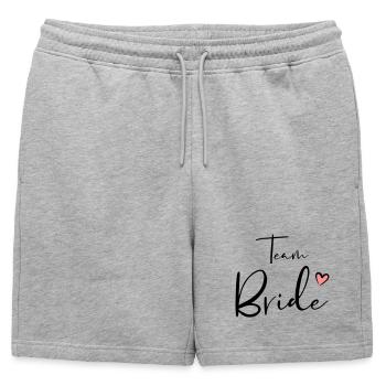 Cadeau de fête de poule de coeur d'équipe - Short de survêtement homme premium - gris chiné - Devant - AI Model Male 178 light (178cm)