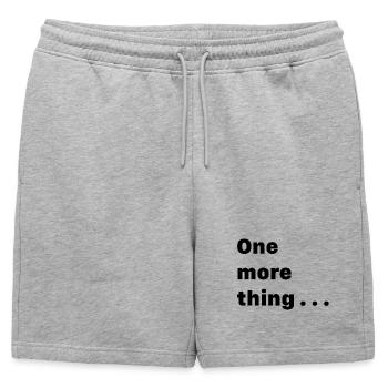 Abstract Geometry Pattern on Canvas - Mens' Premium Organic Sweatshorts - heather grey - Front - AI Model Male 178 light (178cm)