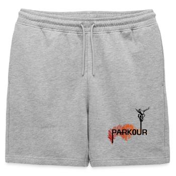 Parkour Ninja - couleur - Short de survêtement homme premium - gris chiné - Devant - AI Model Male 178 light (178cm)