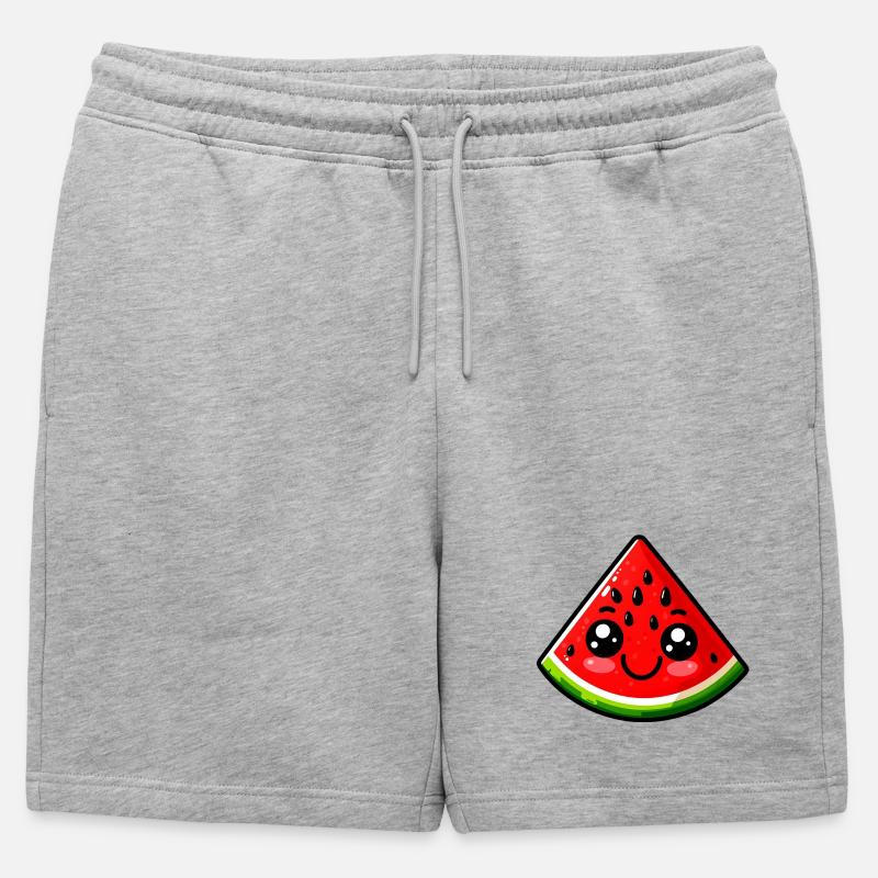 Pastèque Pastèques - Short de survêtement homme premium - gris chiné