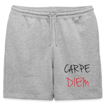 carpe_diem_nhy_5 - Short de survêtement homme premium - gris chiné - Devant - AI Model Male 178 light (178cm)