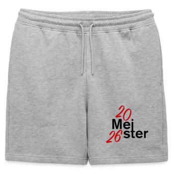 Champion 2026 Championship - Short de survêtement homme premium - gris chiné - Devant - AI Model Male 178 light (178cm)