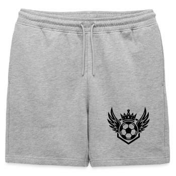 Armoiries de football Ailes - Short de survêtement homme premium - gris chiné - Devant - AI Model Male 178 light (178cm)