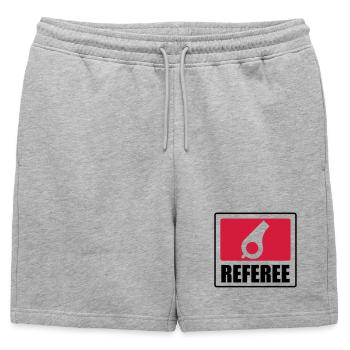 Referee - Schiedsrichter Arbitre - Sport - Match - Short de survêtement homme premium - gris chiné - Devant - AI Model Male 178 light (178cm)