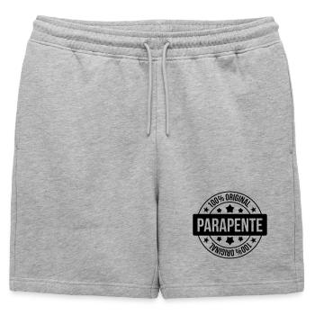 Parapente Parapentiste Sport Extrême Parachutisme - Short de survêtement homme premium - gris chiné - Devant - AI Model Male 178 light (178cm)