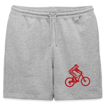 Motivation VTT - Short de survêtement homme premium - gris chiné - Devant - AI Model Male 178 light (178cm)