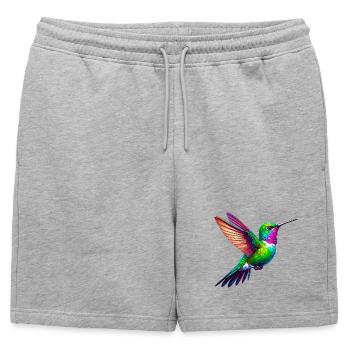 Colibri - Short de survêtement homme premium - gris chiné - Devant - AI Model Male 178 light (178cm)