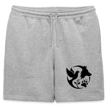 logoprotection animal - Short de survêtement homme premium - gris chiné - Devant - AI Model Male 178 light (178cm)