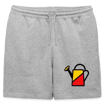 Arrosoir Bicolore Outil Jardinier Potager - Short de survêtement homme premium - gris chiné - Devant - AI Model Male 178 light (178cm)