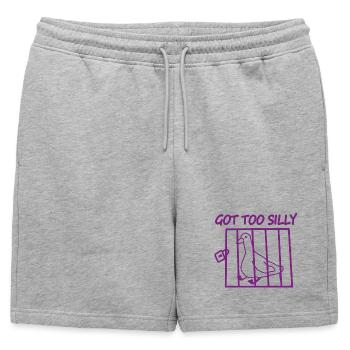 Cage à pigeons trop ridicule - Short de survêtement homme premium - gris chiné - Devant - AI Model Male 178 light (178cm)