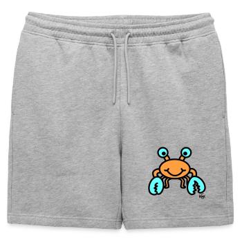 Cancer grand - Short de survêtement homme premium - gris chiné - Devant - AI Model Male 178 light (178cm)