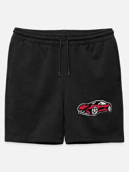 ferari - Männer Premium Organic Sweatshorts - Schwarz