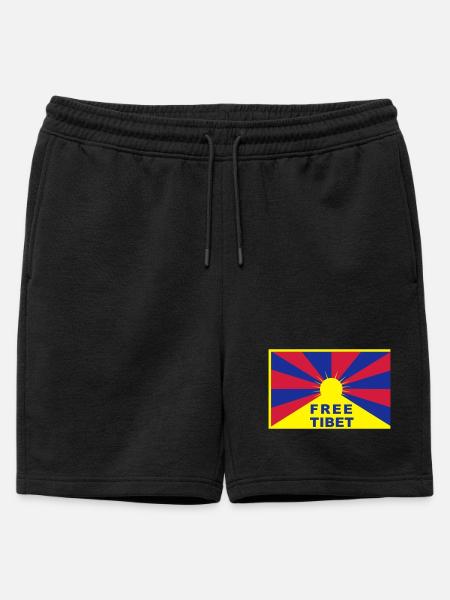 Free Tibet - Mens' Premium Organic Sweatshorts - black