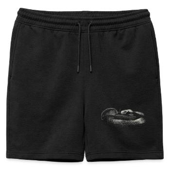 Snake - Short de survêtement homme premium - noir - Devant - AI Model Male 178 light (178cm)