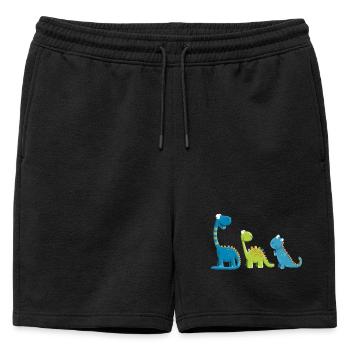 Drôle De Dinosaure Espèces I Dino Enfants Cadeau - Short de survêtement homme premium - noir - Devant - AI Model Male 178 light (178cm)