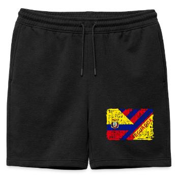 Equateur drapeau design / cadeau Amérique du Sud - Short de survêtement homme premium - noir - Devant - AI Model Male 178 light (178cm)