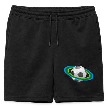 Le football, le soccer, - Short de survêtement homme premium - noir - Devant - AI Model Male 178 light (178cm)