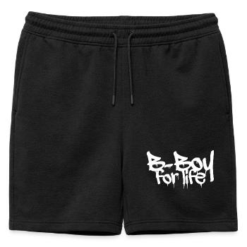 Bboy Lifestyle Graffiti Breakdance Crew Icône - Short de survêtement homme premium - noir - Devant - AI Model Male 178 light (178cm)