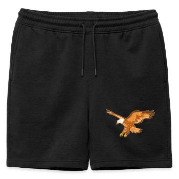 Aigle Oiseau de proie - Short de survêtement homme premium - noir - Devant - AI Model Male 178 light (178cm)