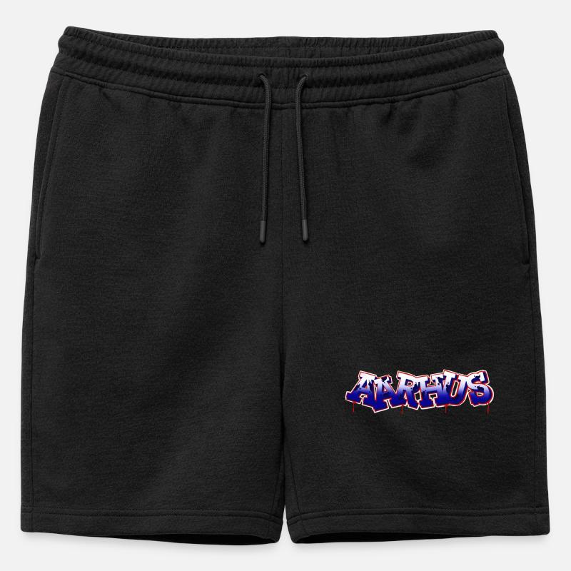 AARHUS - Männer Premium Organic Sweatshorts - Schwarz