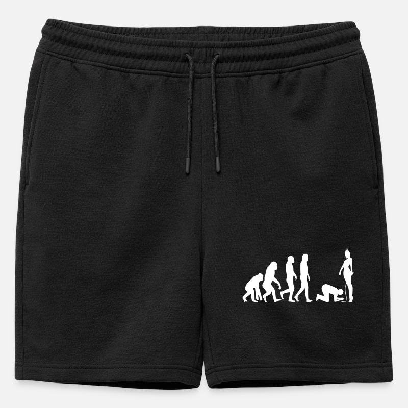 Evolution Mann - Männer Premium Organic Sweatshorts - Schwarz