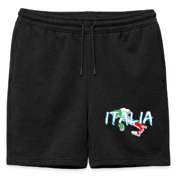 Italie Edo botte blanche - Short de survêtement homme premium - noir - Devant - AI Model Male 178 light (178cm)