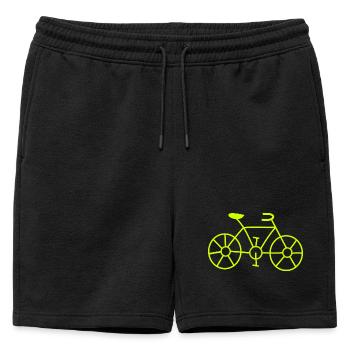 Bike, bicycle, bicycle, retirement, birthday - Mens' Premium Organic Sweatshorts - black - Front - AI Model Male 178 light (178cm)