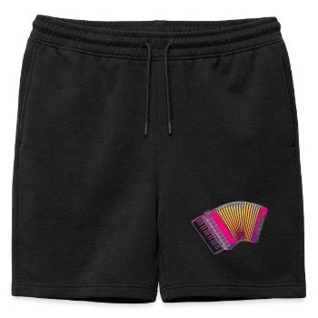 Chic couleur accordéon - Cadeau - Short de survêtement homme premium - noir - Devant - AI Model Male 178 light (178cm)