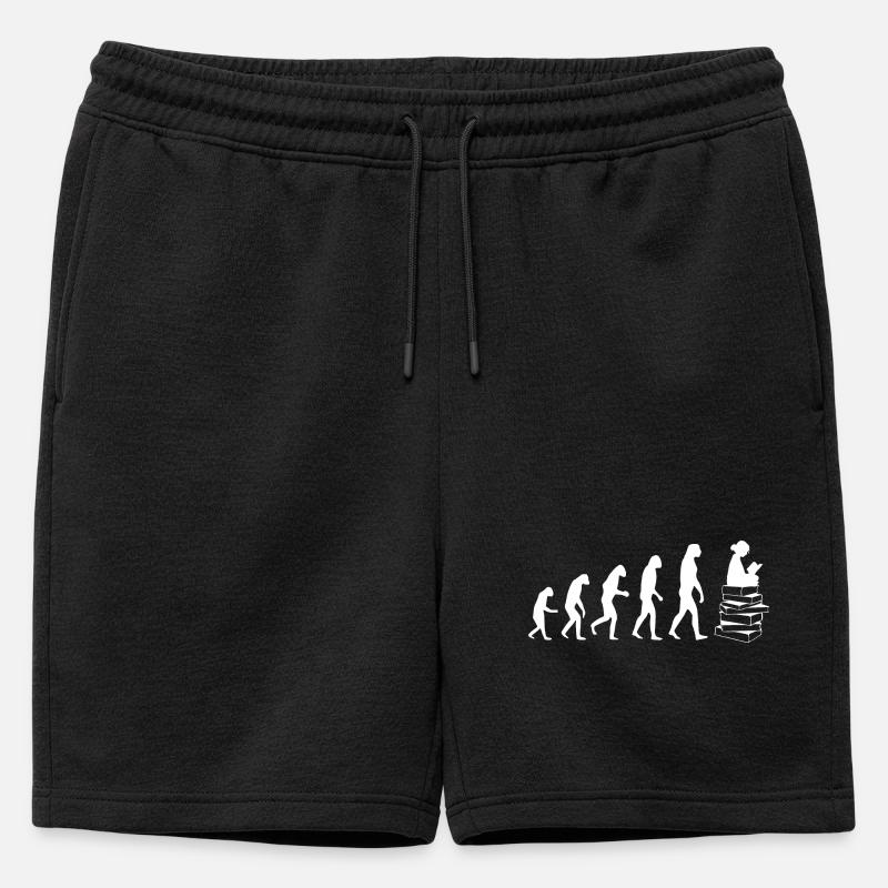 Read evolution white - Mens' Premium Organic Sweatshorts - black