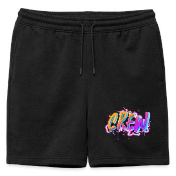 Équipage - Short de survêtement homme premium - noir - Devant - AI Model Male 178 light (178cm)