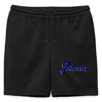 Name Johannes Personalization - Mens' Premium Organic Sweatshorts - black - Front - AI Model Male 178 light (178cm)