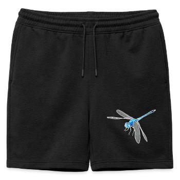 Libellule - Short de survêtement homme premium - noir - Devant - AI Model Male 178 light (178cm)