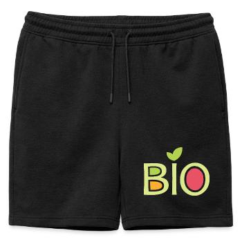 Bio Team Company Club Friends Fruits Food Vegan - Short de survêtement homme premium - noir - Devant - AI Model Male 178 light (178cm)