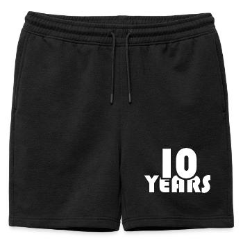 10 ans anniversaire Club Associations d’entreprises - Short de survêtement homme premium - noir - Devant - AI Model Male 178 light (178cm)