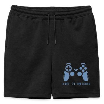 joueur joueur 21e anniversaire - Short de survêtement homme premium - noir - Devant - AI Model Male 178 light (178cm)