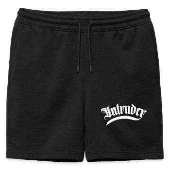 intruder hacker eindringling clan sticker computer - Männer Premium Organic Sweatshorts - Schwarz - Vorne - AI Model Male 178 light (178cm)