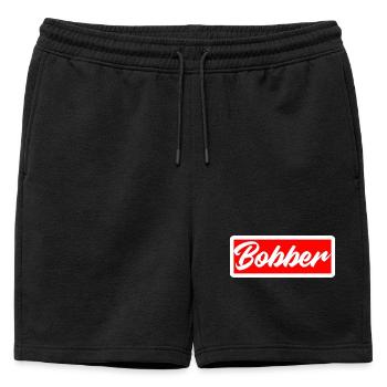 bobber chopper biker autocollant de croisière autocollant - Short de survêtement homme premium - noir - Devant - AI Model Male 178 light (178cm)