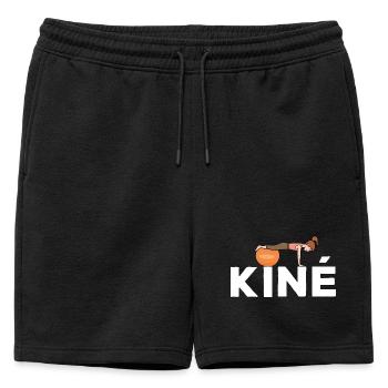 Kiné Cadeau pour Masseur Kinésithérapeute - Short de survêtement homme premium - noir - Devant - AI Model Male 178 light (178cm)