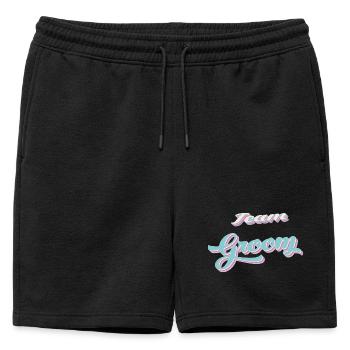 Team du marié team groom - Short de survêtement homme premium - noir - Devant - AI Model Male 178 light (178cm)