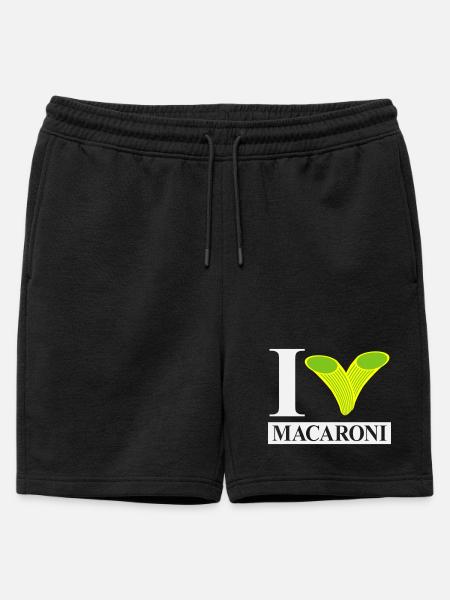 J’adore les macaronis - Short de survêtement homme premium - noir