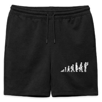 De l’enfant à l’électricien - Short de survêtement homme premium - noir - Devant - AI Model Male 178 light (178cm)