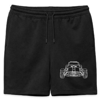Caterham 7 voiture de sport - Short de survêtement homme premium - noir - Devant - AI Model Male 178 light (178cm)