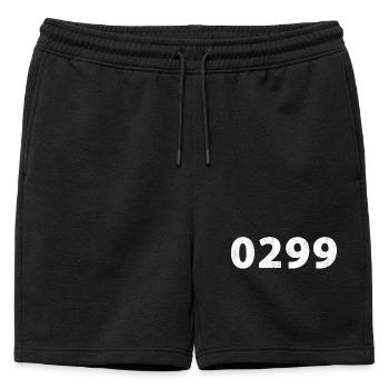 0299 Alkmaar Edam Purmerend Volendam Beemster - Short de survêtement homme premium - noir - Devant - AI Model Male 178 light (178cm)