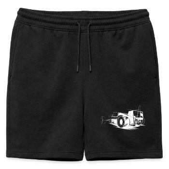 Formula Racing Illustration Icon Car Graphic - Short de survêtement homme premium - noir - Devant - AI Model Male 178 light (178cm)