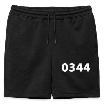 0344 Tiel Zoelen Buren Wadenoijen Lienden Ophemert - Short de survêtement homme premium - noir - Devant - AI Model Male 178 light (178cm)