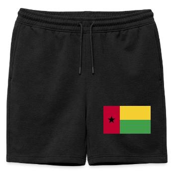 Drapeau national de la Guinée-Bissau - Short de survêtement homme premium - noir - Devant - AI Model Male 178 light (178cm)